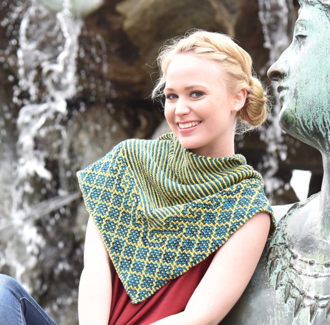 Patron tricot châle femme pdf Poseidons Tochter CraSy, en allemand