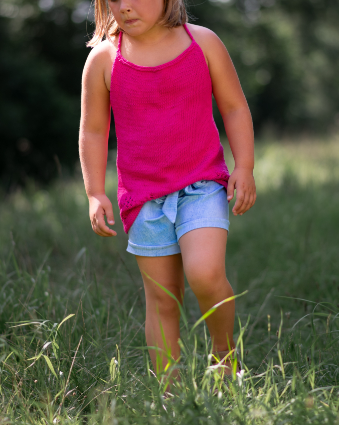 Patron tricot top enfant pdf Blommar Fräulein An, en allemand