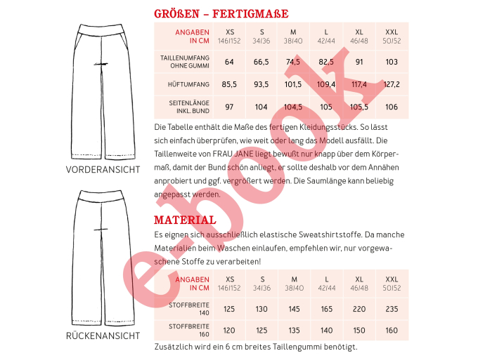E-book Studio Schnittreif Frau Jane, Duits