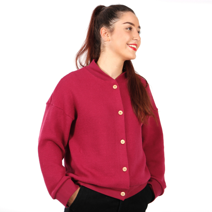 Ebook patron cardigan femme Mme Ayla Studio Schnittreif, en français