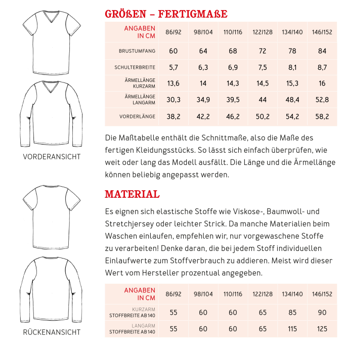 Patron t-shirt enfant pdf Erik Studio Schnittreif, en allemand