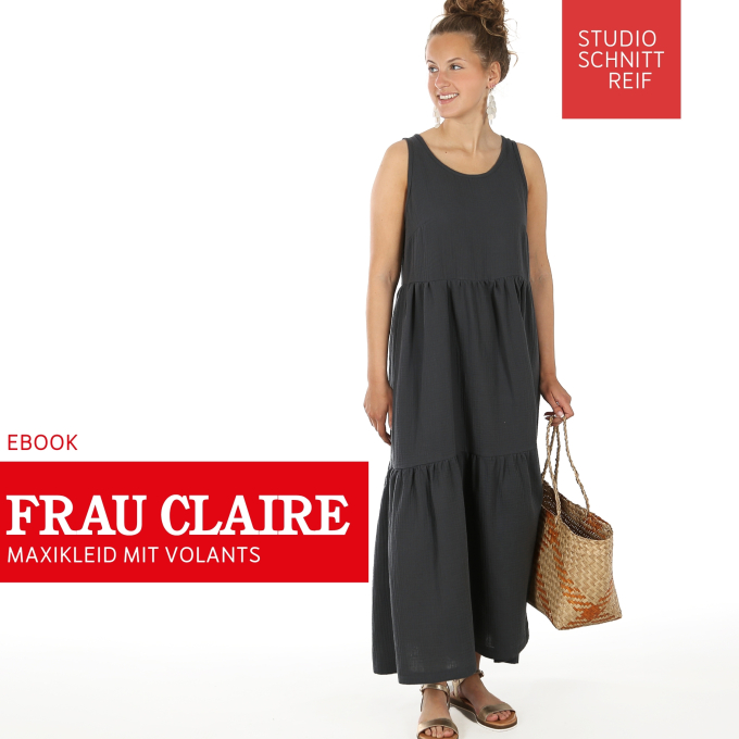 E-Book Studio Schnittreif Frau Claire Maxikleid Damen