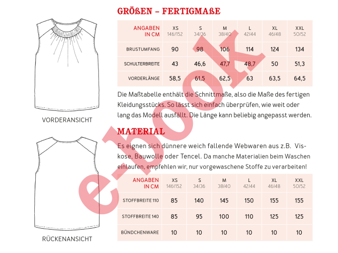 E-book Studio Schnittreif Frau Enya, top, Duits