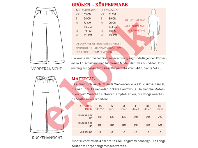 E-Book Studio Schnittreif Frau Hedda - Culotte, duits