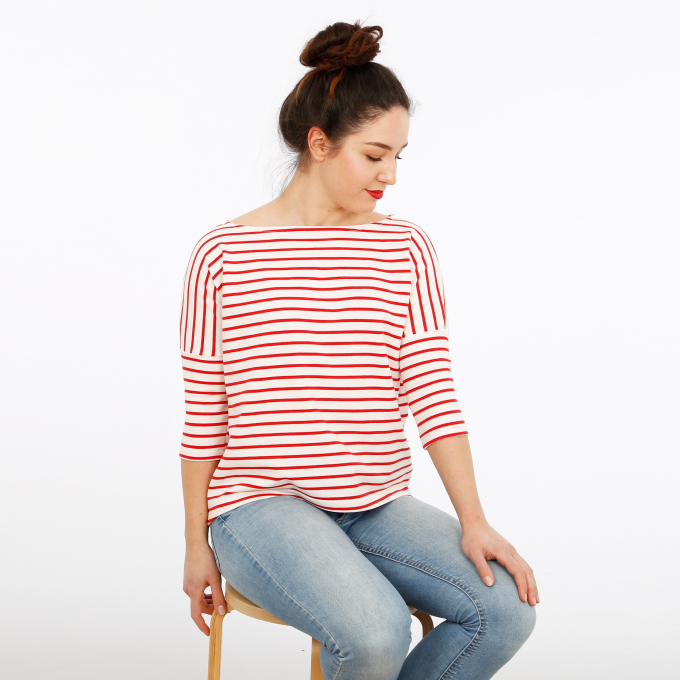 E-Book Studio Schnittreif Frau Karla - Sommershirt 3/4 Ärmel