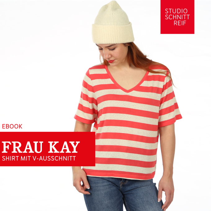 Patron t-shirt femme pdf Mme Kay Studio Schnittreif, en francais