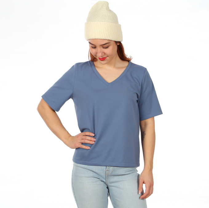 Patron t-shirt femme pdf Mme Kay Studio Schnittreif, en francais