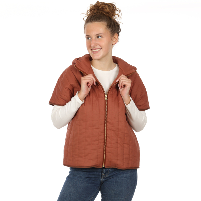 Patron gilet femme pdf Mme Kyra Studio Schnittreif, en allemand