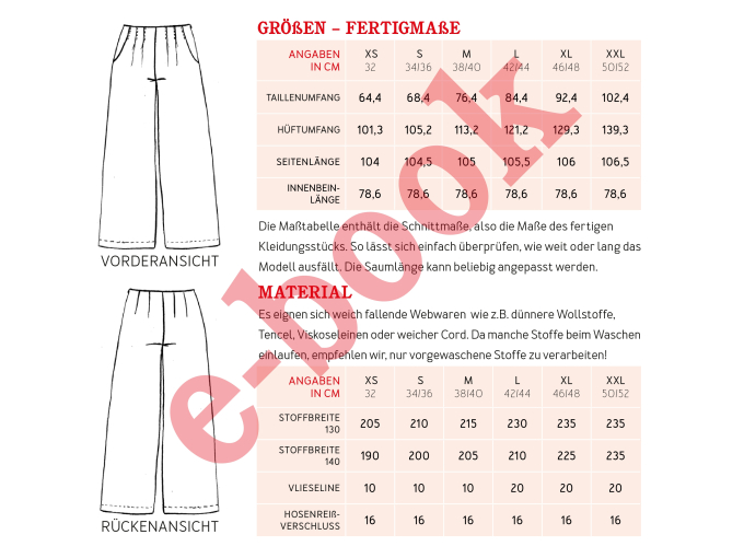 Patron pantalon de jogging femme pdf Studio Mme Miko Schnittreif, en français