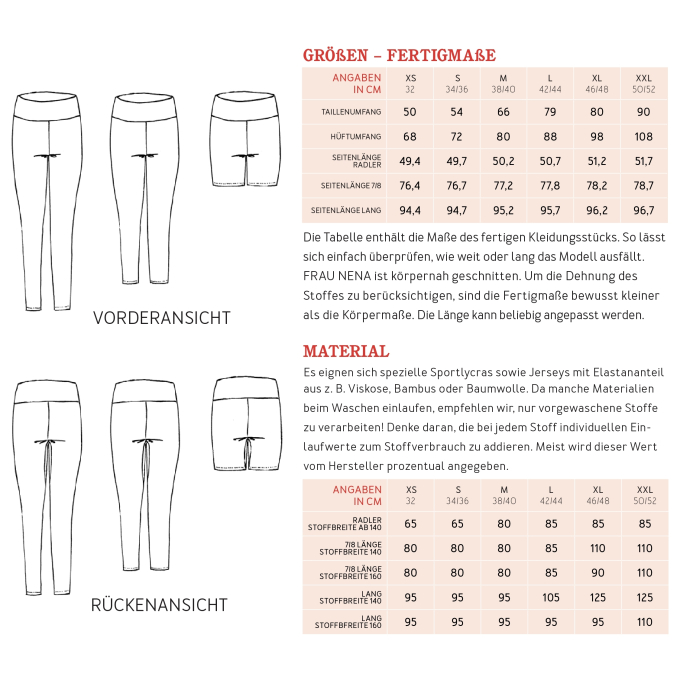 E-book Studio Schnittreif Frau Nena Leggings, Duits