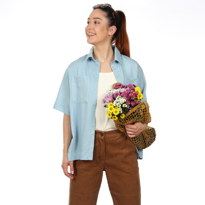 Patron chemise boyfriend femme pdf Studio Mme Nuri Schnittreif, en francais