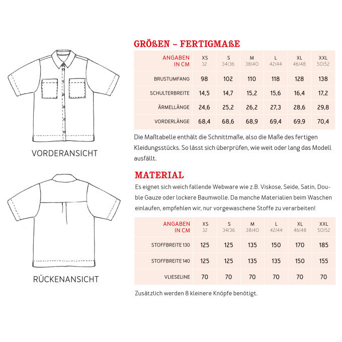 Patron chemise boyfriend femme pdf Studio Mme Nuri Schnittreif, en francais
