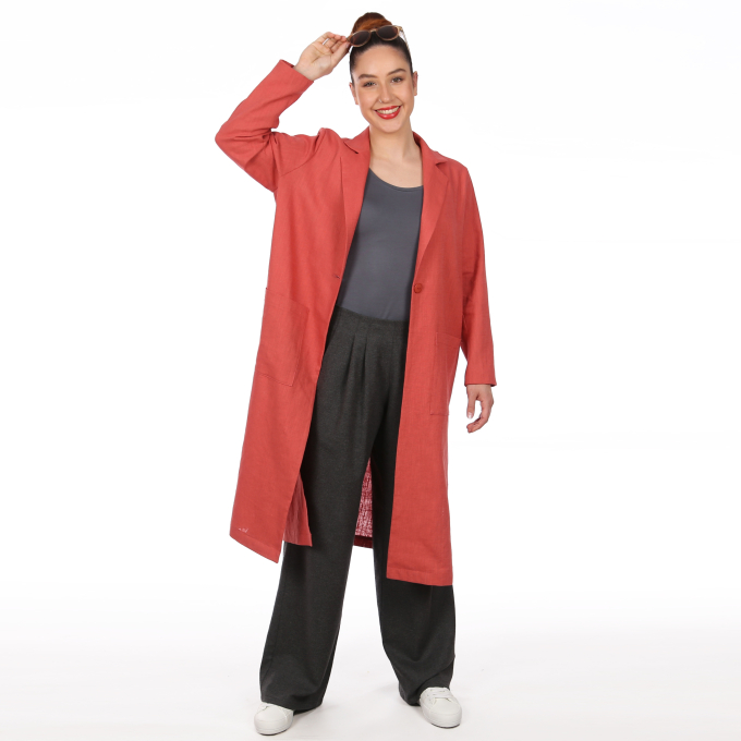 Patron trenchcoat femme pdf Mme Shira Studio Schnittreif, en francais