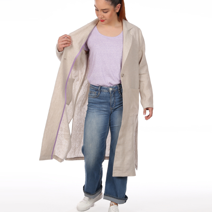 Patron trenchcoat femme pdf Mme Shira Studio Schnittreif, en francais