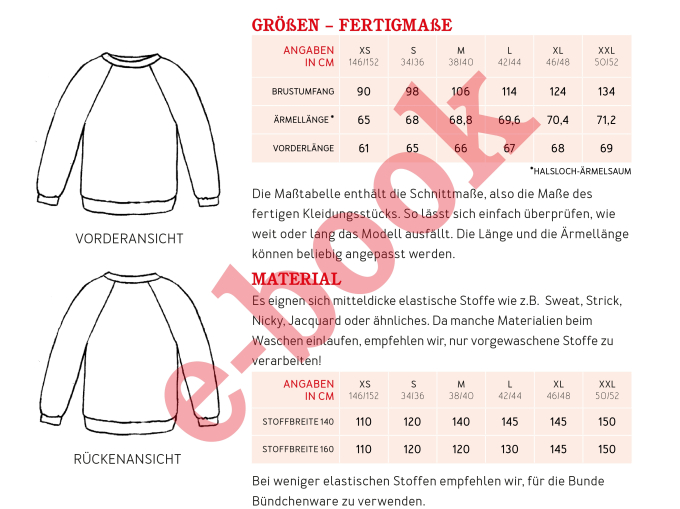E-Book pullover à manches raglan Mme Svenja Studio Schnittreif, en français