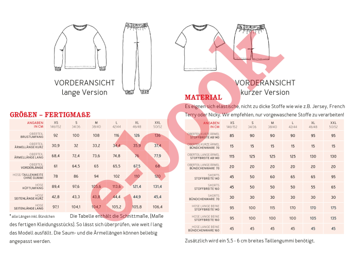 E-book Studio Schnittreif Frau Trixi - pyama, Duits