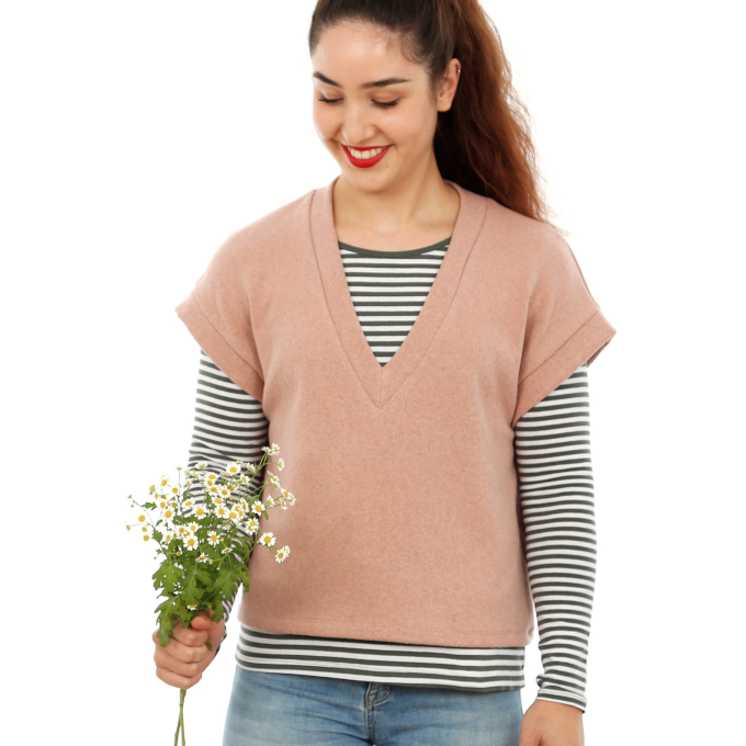 E-Book sweat ou pull plastron Studio Schnittreif Frau Ulli, en français