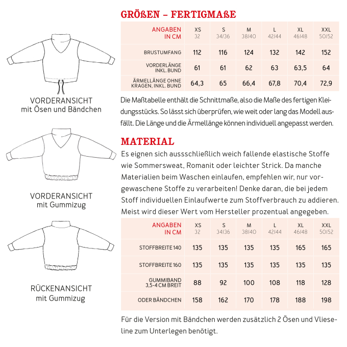 Patron pullover femme pdf Madame Vera Studio Schnittreif, en français