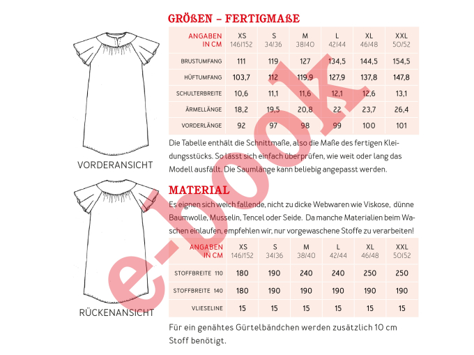 Ebook patron blouse femme Frau Yule Studio Schnittreif, en  français