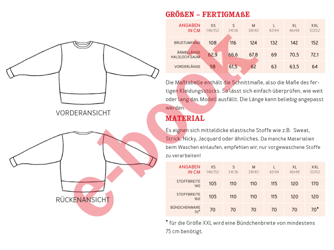 E-Book patron sweater femme Mme Zora Studio Schnittreif, en  français