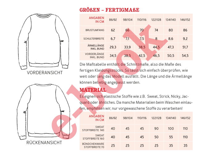 E-Book Studio Schnittreif Kinder Sweater DENIZ