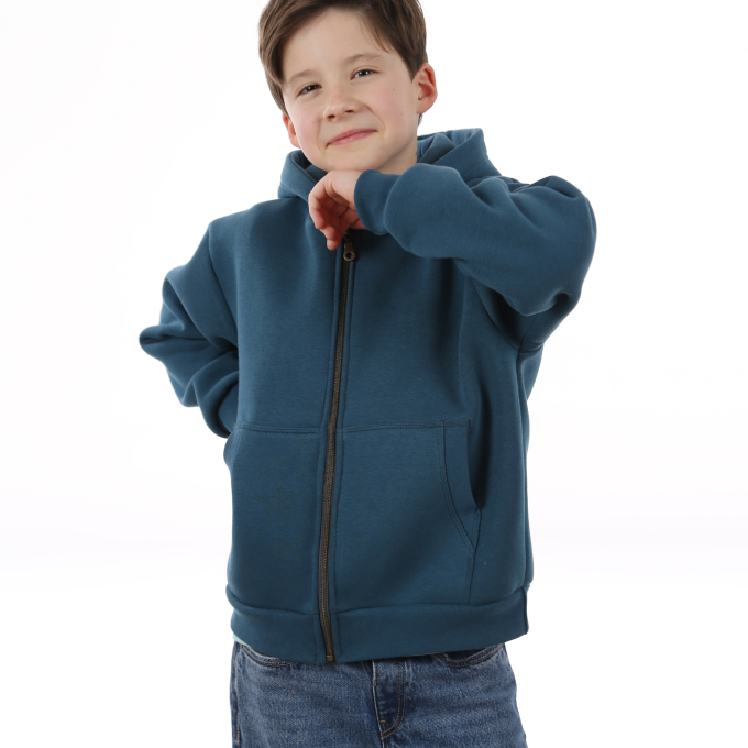 Patron veste sweat enfant pdf Lou Studio Schnittreif, en allemand