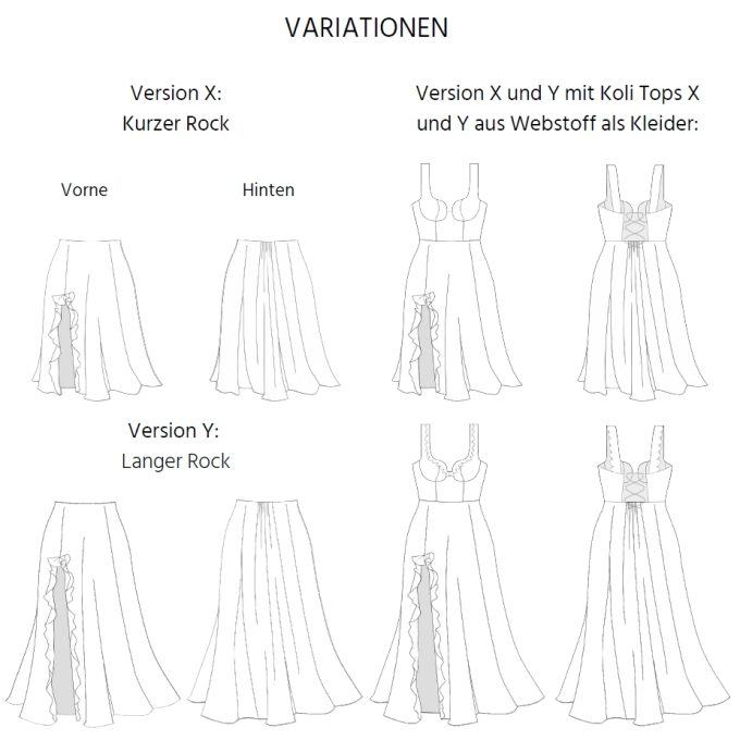 Patron jupe femme pdf Koli Telabeja, en français