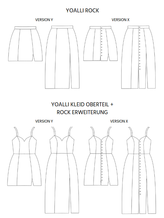 Patron jupe femme pdf Yoalli Telabeja, en francais