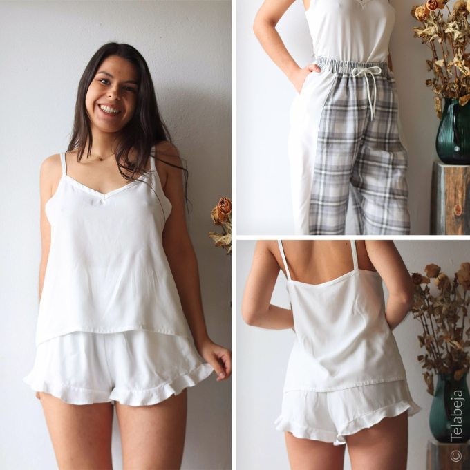 Patron pyjama femme pdf Yolotl Telabeja, en francais