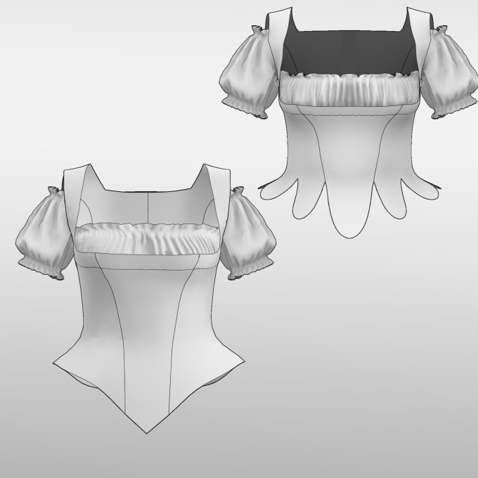 Patron corset costume traditionnel femme pdf Anni TINAlisa, en allemand