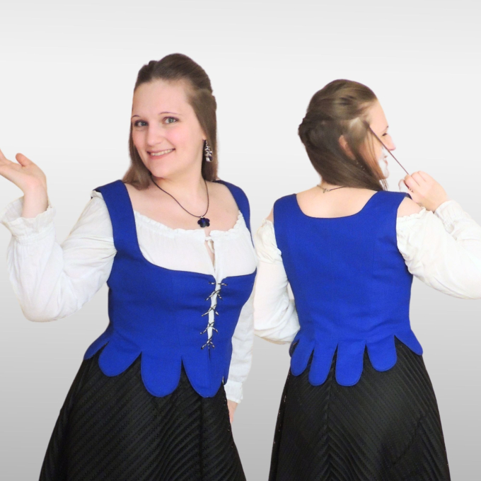 Patron corset costume traditionnel femme pdf Anni TINAlisa, en allemand