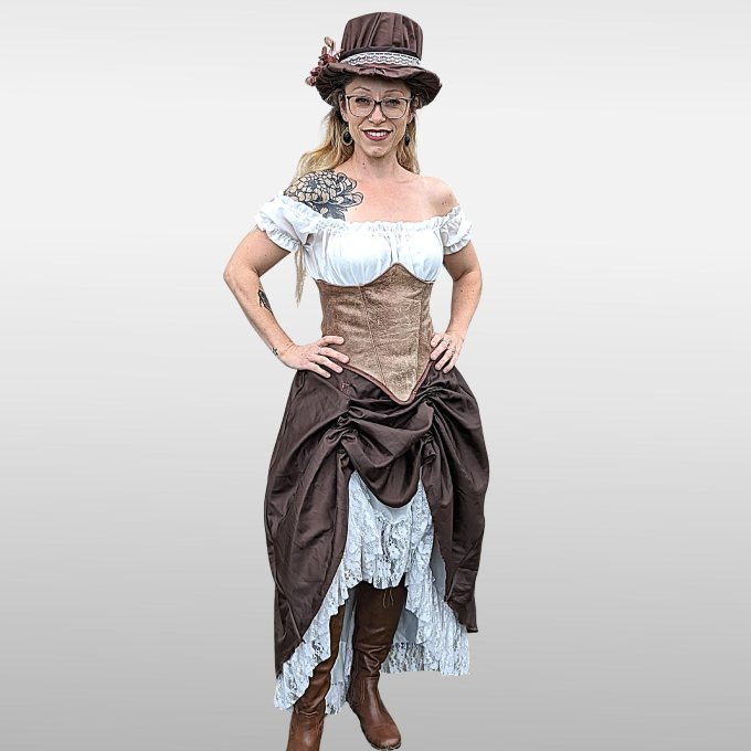 Patron blouse dirndl costume traditionnel femme pdf Carmelina TINAlisa, en allemand