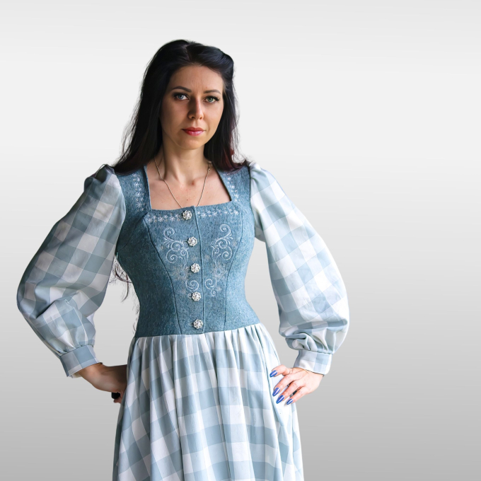 Patron corset costume traditionnel femme pdf Cindy TINAlisa, en allemand