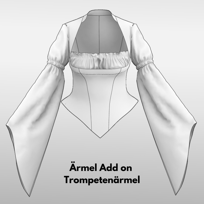 Patron supplément pour mieder femme pdf Anni/Cindy Trompetenärmel TINAlisa, en allemand