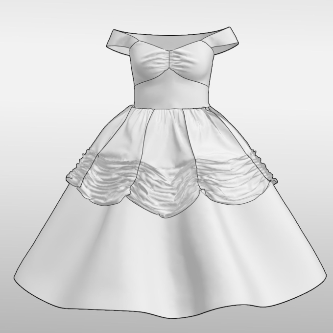 Patron jupe costume traditionnel femme pdf Belle TINAlisa, en allemand