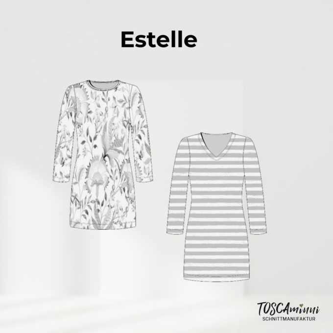 Patron robe femme pdf Estelle TOSCAminni Schnittmanufaktur, en francais
