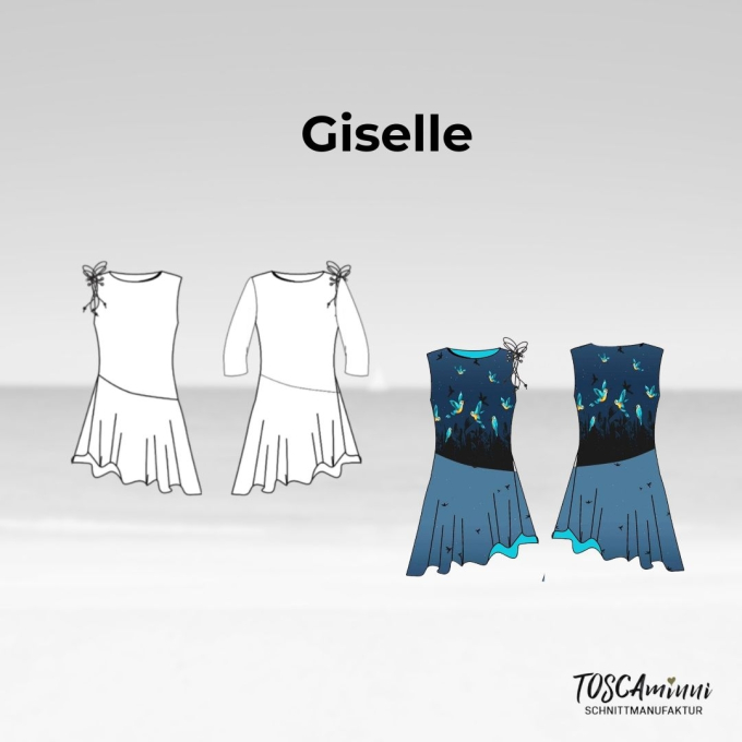 Patron robe femme pdf Giselle TOSCAminni Schnittmanufaktur, en francais