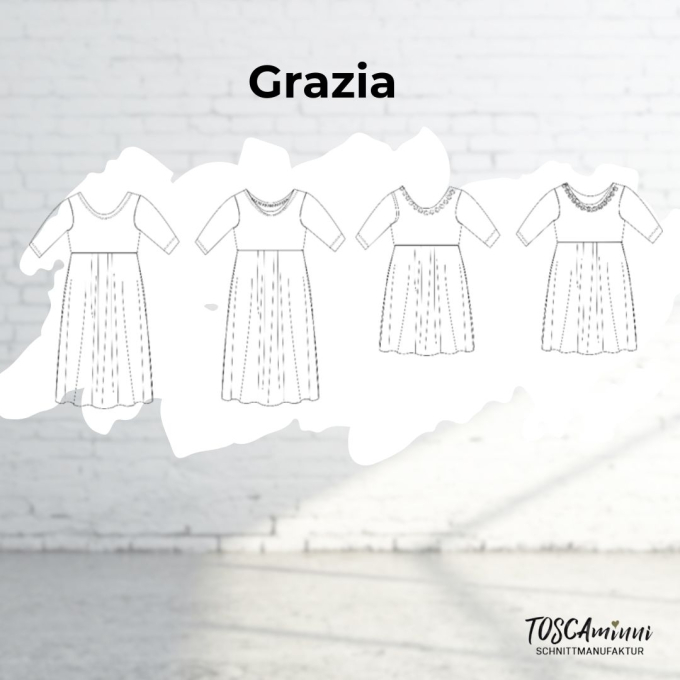 Patron robe femme pdf Grazia TOSCAminni Schnittmanufaktur, en francais
