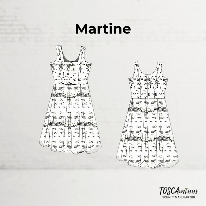 E-Book TOSCAminni Schnittmanufaktur Damen Kleid Martine