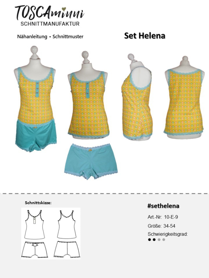 E-book TOSCAminni Schnittmanufaktur Damen-Unterwäsche Helena, Duits