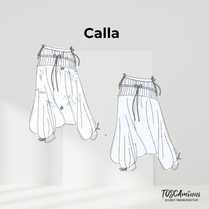 E-book TOSCAminni Schnittmanufaktur Dames Sarouelhose Calla, Duits