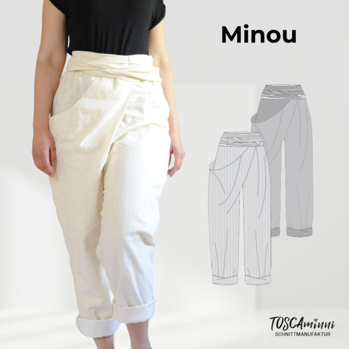 E-book TOSCAminni Schnittmanufaktur Dames Broek Minou, Duits