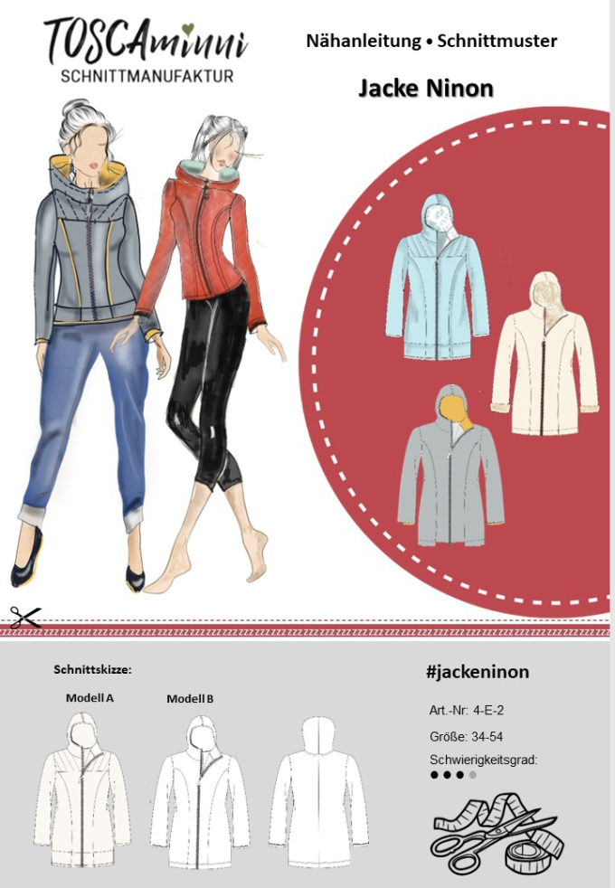E-Book TOSCAminni Schnittmanufaktur Damenjacke Ninon