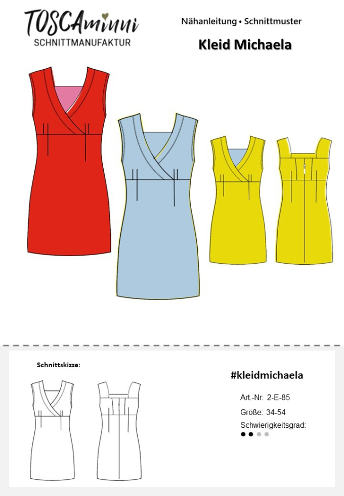 E-Book TOSCAminni Schnittmanufaktur Damenkleid Michaela