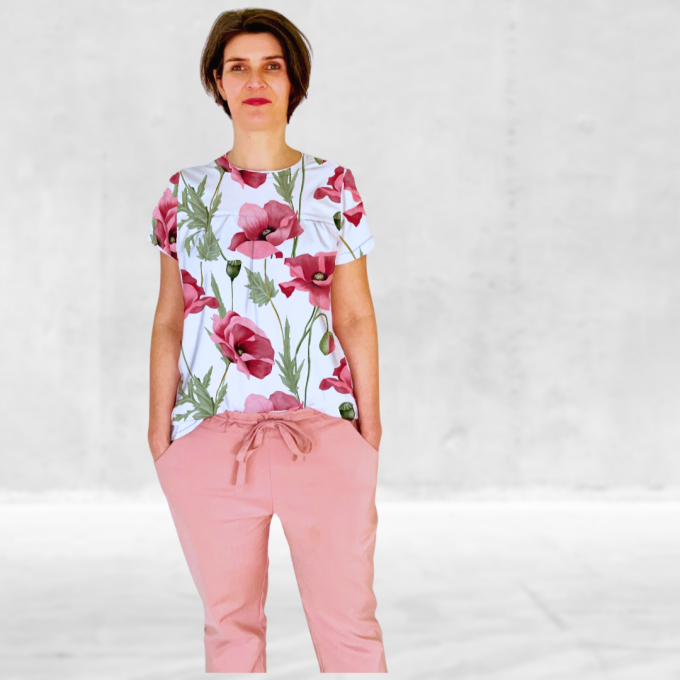E-book TOSCAminni Schnittmanufaktur Dames Shirt Leonie Maxi, Duits