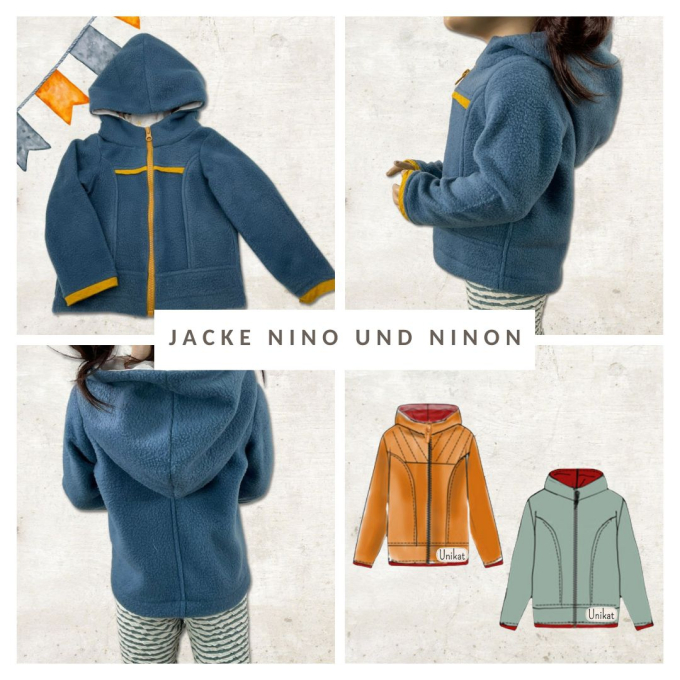 E-book TOSCAminni Schnittmanufaktur Kinderjas Nino und Ninon, Duits
