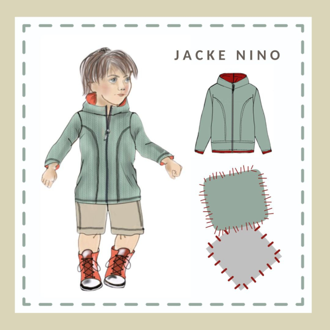 E-book TOSCAminni Schnittmanufaktur Kinderjas Nino und Ninon, Duits