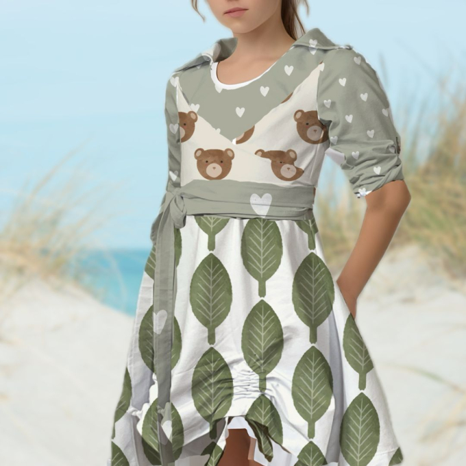 Patron robe enfant pdf Anastasia TOSCAminni Schnittmanufaktur, en français