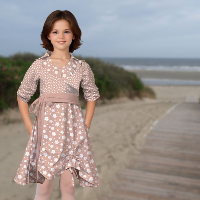 Patron robe enfant pdf Anastasia TOSCAminni Schnittmanufaktur, en français