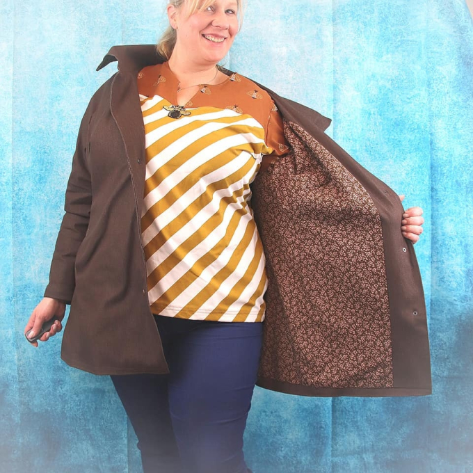Patron manteau femme pdf Ivey Unendlich Schön, en allemand